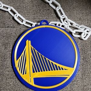 Warriors The CITY Pendant with White Chain